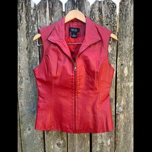 Red Leather Vest